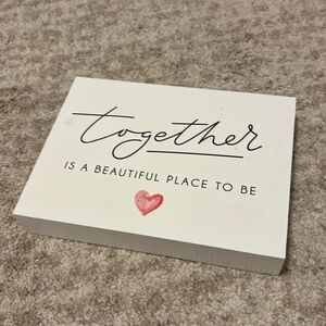Valentine’s Decor - Small wooden sign 💌